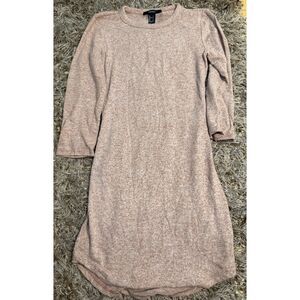 Forever 21 Pink Long Sleeve T Shirt Dress Size S